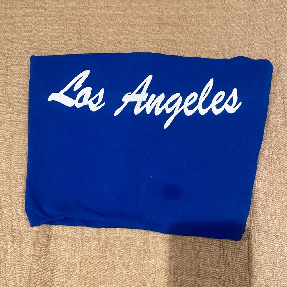 Dark blue, Los Angeles (Better Be) tube top.